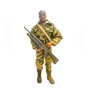 Gi Joe Hasbro 12” 1/6 Marine Action Figure African Black Soldier Toy B5